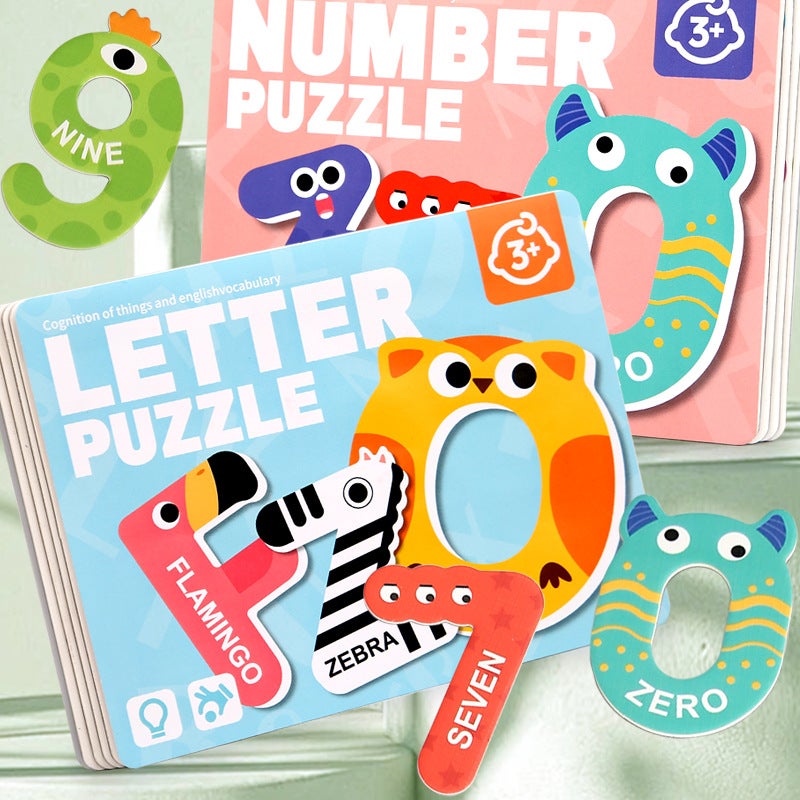 Children'S Magnetic Puzzle Refrigerator Sticker Capital Alphanumeric Animal Cognitive Magnetic Sticker Early Education Enlightenment Puzzle - Image 2